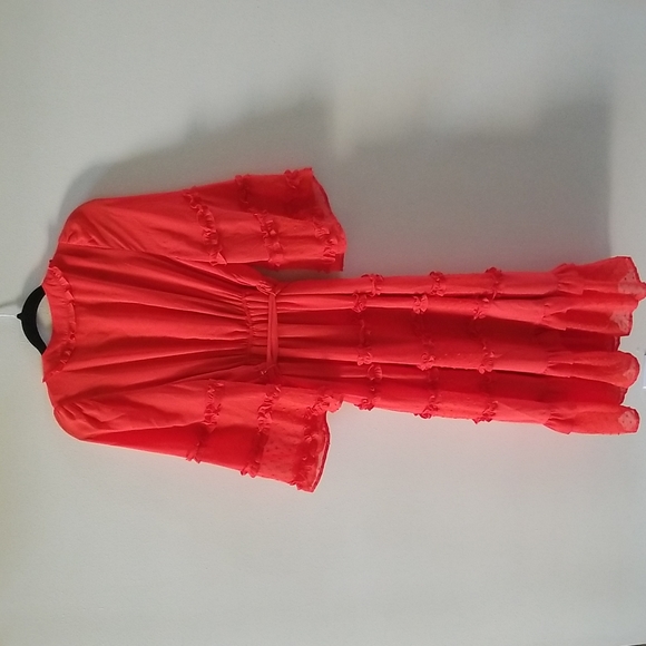 Alexis X Target Angel Sleeve Tiered Ruffle Dress - Small - Picture 5 of 6